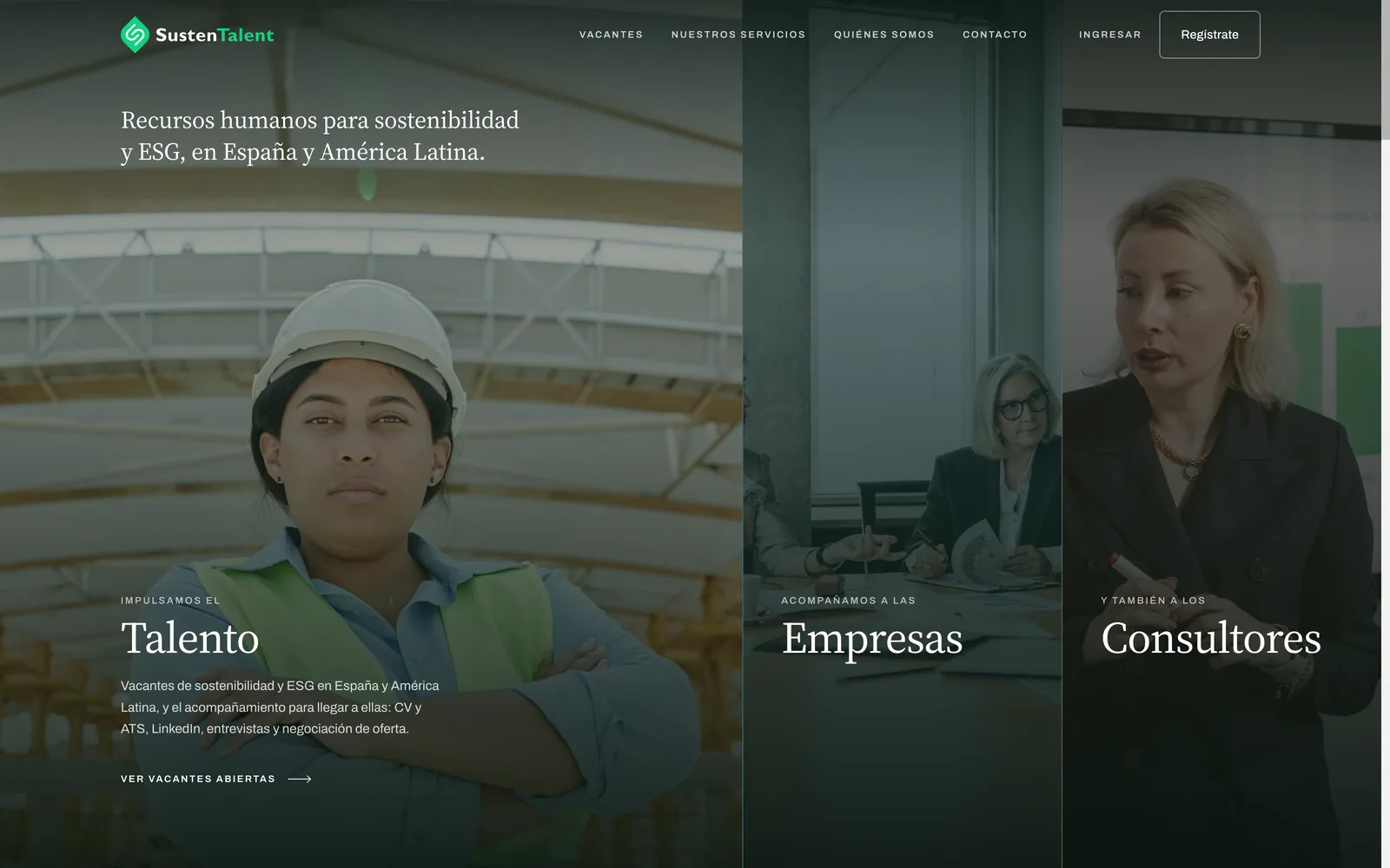 La bolsa de empleo de SustenTalent: vacantes de sostenibilidad y ESG, cada una con la empresa que hay detrás